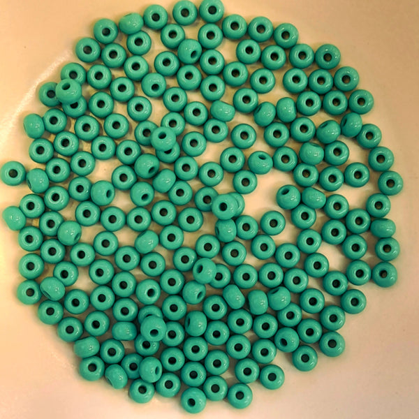 Japanese Seed Beads Size 6 Green Turquoise 7.5gm Bag