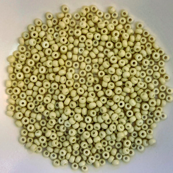 Japanese Seed Beads Size 8 Light Olive 7.5gm Bag