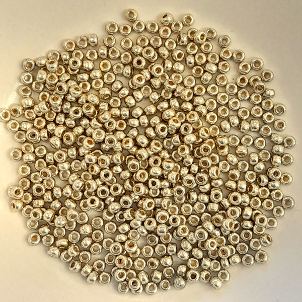 Miyuki Seed Beads Size 8 Duracoat Galvanised Silver 7.5gm Bag
