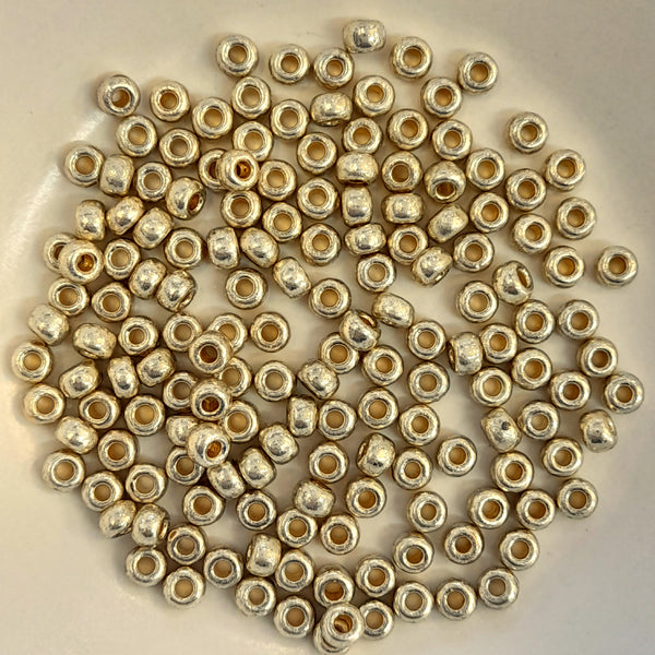 Miyuki Seed Beads Size 6 Duracoat Galvanised Silver 7.5gm Bag