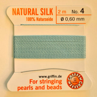 Griffin Silk Cord Size 4 (0.6mm) Turquoise
