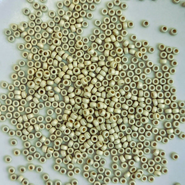 Miyuki Seed Beads Size 15 Matte Duracoat Galvanised Silver 3gm Bag