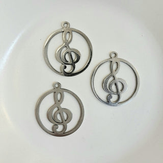 Pendant - Silver Treble Clef