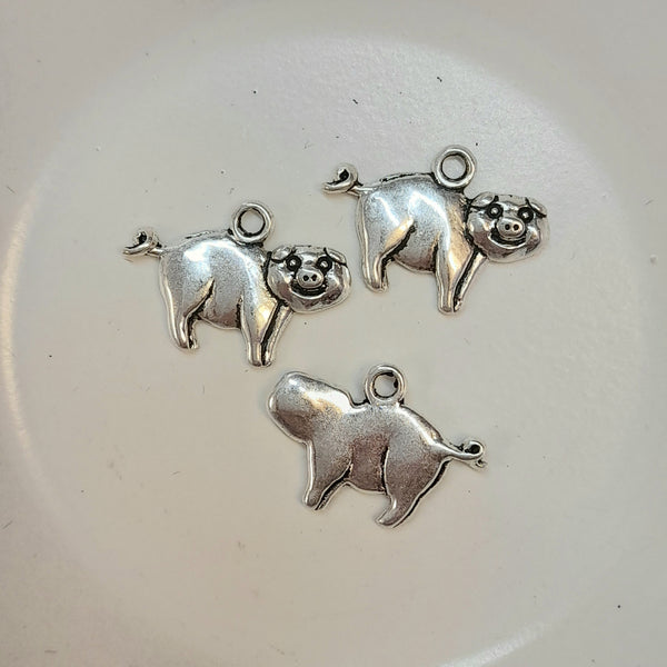 Charm-Silver Pig