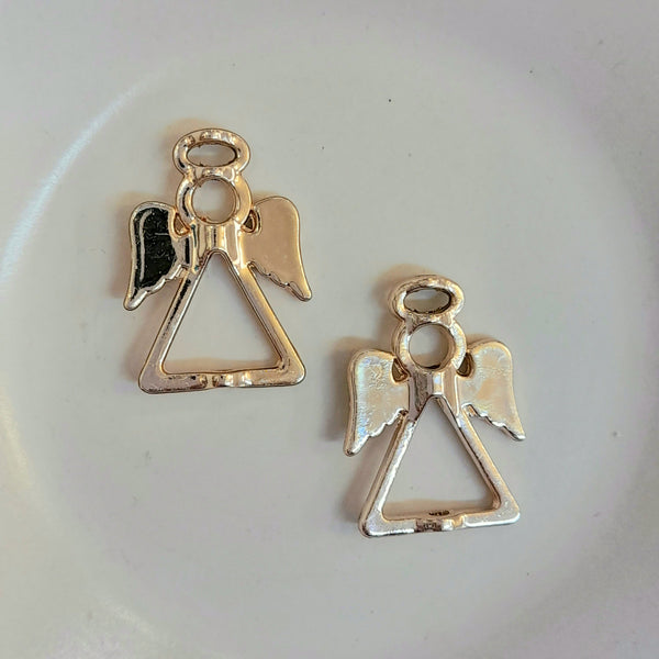 Charm-Rose Gold Angel Frame