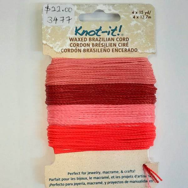 Knot It - Waxed Brazilian Cord - "Floral Vibes" Multi Pack
