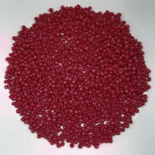 Miyuki Seed Beads Size 11 Opaque Dark Red 7.5gm Bag