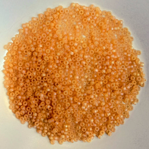 Miyuki Seed Beads Size 11 Matte Transparent Light Topaz AB 7.5gm Bag