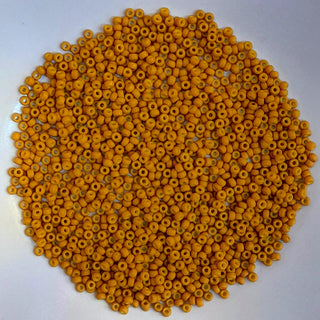Miyuki Seed Beads Size 11 Matte Opaque Mustard 7.5gm Bag