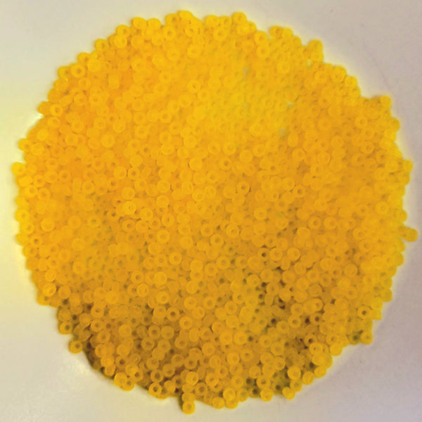 Miyuki Seed Beads Size 11 Matte Transparent Yellow 7.5gm Bag
