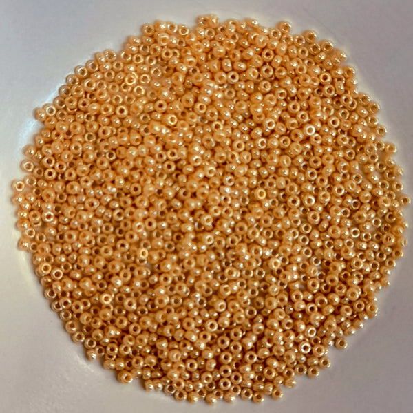 Miyuki Seed Beads Size 11 Crystal Ivory Gold Lustre 7.5gm Bag