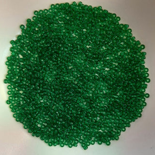Miyuki Seed Beads Size 11 Transparent Dark Green 7.5gm Bag