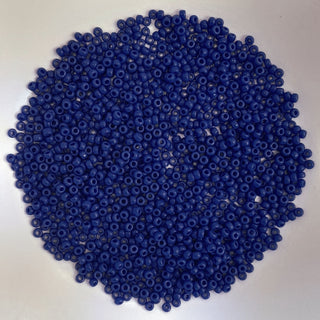Miyuki Seed Beads Size 11 Opaque Royal Blue 7.5gm Bag