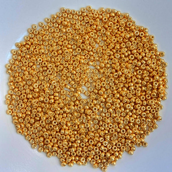 Miyuki Seed Beads Size 11 Duracoat Galvanised Gold 7.5gm Bag