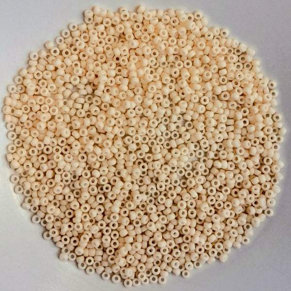 Miyuki Seed Beads Size 11 Matte Dark Cream 7.5gm Bag