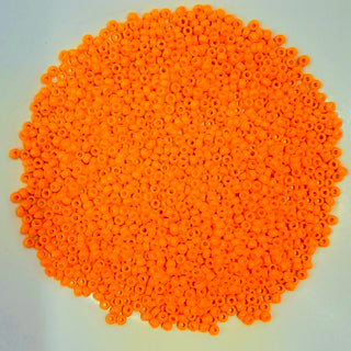 Miyuki Seed Beads Size 11 Opaque Light Orange 7.5gm Bag