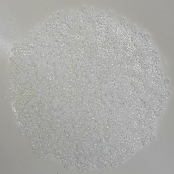 Miyuki Seed Beads Size 11 Semi Matte Crystal AB 7.5gm Bag