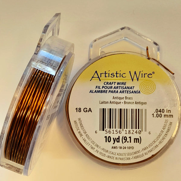 Artistic Wire - 18 Gauge Antique Brass