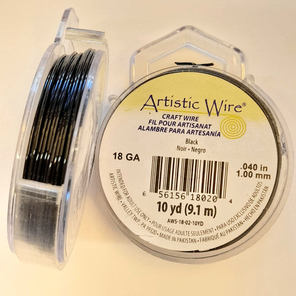 Artistic Wire - 18 Gauge Black