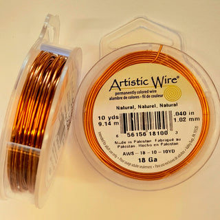 Artistic Wire - 18 Gauge Natural Copper