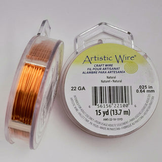 Artistic Wire - 22 Gauge Natural Copper
