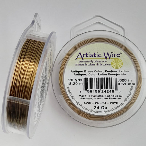 Artistic Wire - 24 Gauge Antique Brass