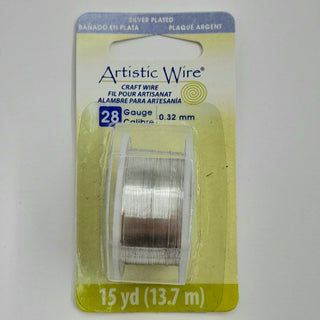 Artistic Wire - 28 Gauge Silver (Silver Plated)