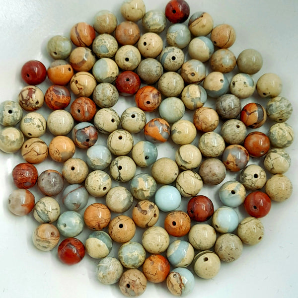 Aqua Jasper 6mm Round