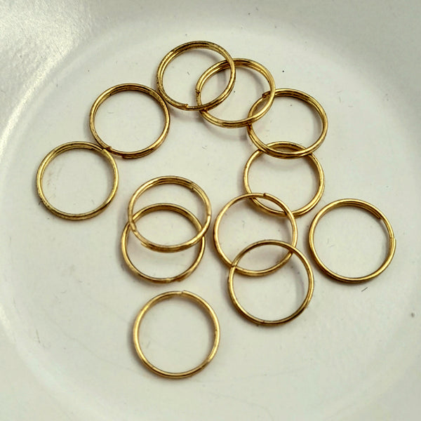 Findings - 12mm Split Ring Gold