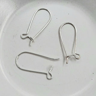 Findings - Earring Hook Silver With Clip Closure