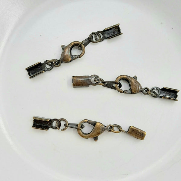 Findings - Combination Lobster Claw Clasp Antique Gold