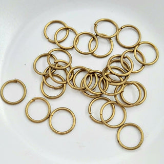 Findings - 10mm Jump Ring Antique Gold