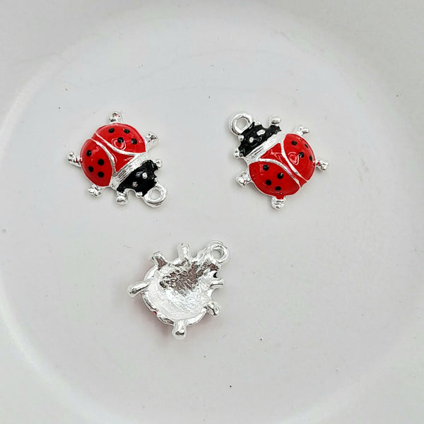 Charm - Enamel Red Ladybird