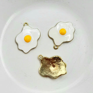 Charm - Enamel Fried Egg