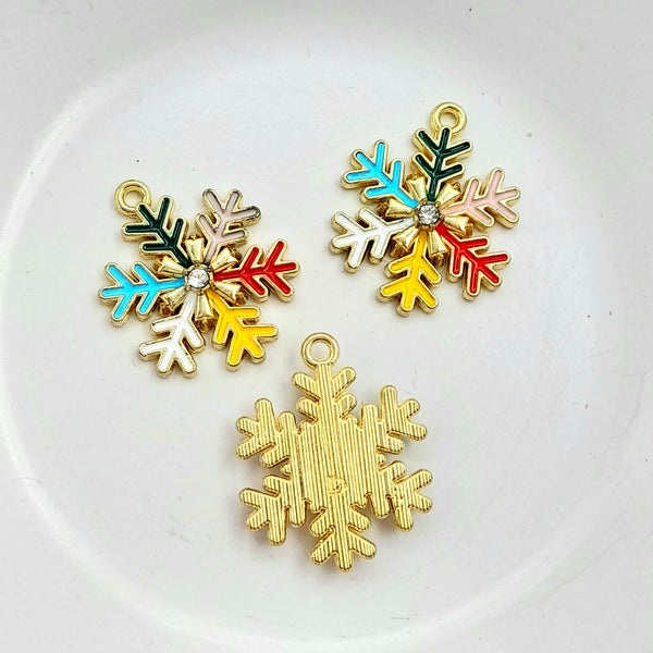 Charm - Enamel Snowflake