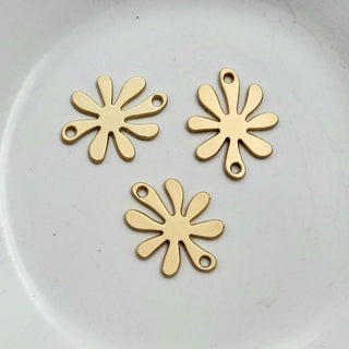 Findings - Flower Link Semi Matte Gold