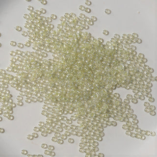 Miyuki Seed Beads Size 15 Sparkly Peridot Lined Crystal 3gm Bag