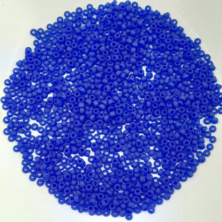 Miyuki Seed Beads Size 11 Matte Transparent Cobalt 7.5gm Bag