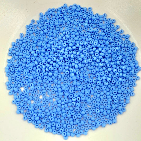 Japanese Seed Beads Size 11 Opaque Pale Blue 7.5gm Bag