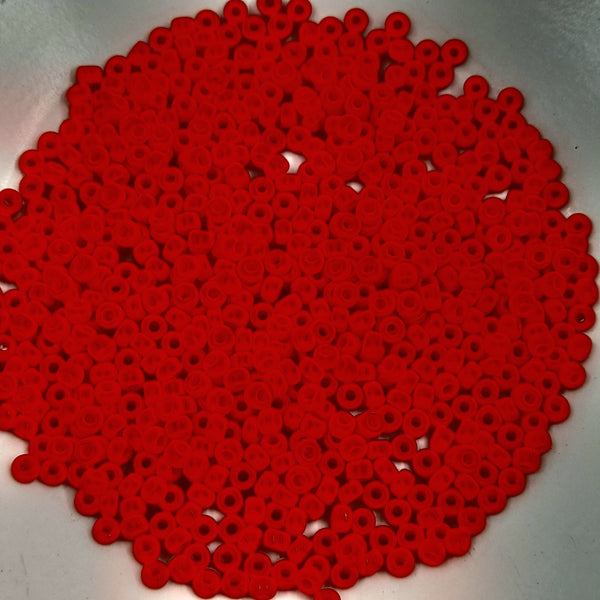 Miyuki Seed Beads Size 8 Opaque Red 7.5gm Bag
