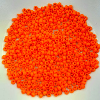 Miyuki Seed Beads Size 8 Opaque Orange 7.5gm Bag