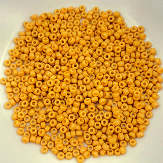 Miyuki Seed Beads Size 8 Matte Opaque Glazed Yellow 7.5gm Bag