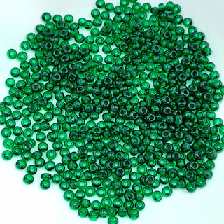 Japanese Seed Beads Size 8 Transparent Forest Green 7.5gm Bag
