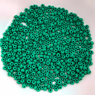 Japanese Seed Beads Size 8 Opaque Forest Green 7.5gm Bag