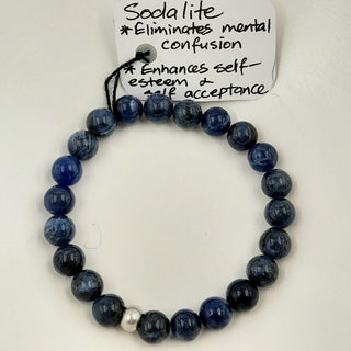 Gemstone Bracelet - Sodalite 8mm Beads