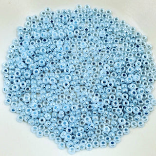 Japanese Seed Beads Size 8 Sky Blue Ceylon 7.5gm bag