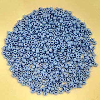 Japanese Seed Beads Size 8 Matte Opaque Glazed Soft Blue 7.5gm bag