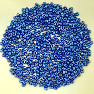 Miyuki Seed Beads Size 8 Opaque Cobalt Blue Lustre 7.5gm Bag