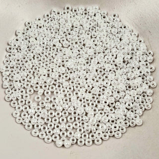 Miyuki Seed Beads Size 8 White Ceylon 7.5gm Bag