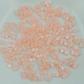 Miyuki Half Tila Beads Pink Pearl Ceylon 7.5gm Bag